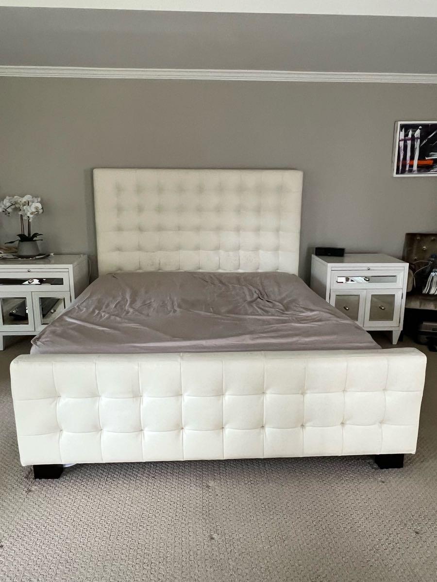Z Gallerie Cal King White Bed Frame for Free in Walnut Creek, CA For