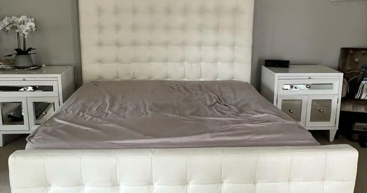 Z Gallerie Cal King White Bed Frame for Free in Walnut Creek, CA For