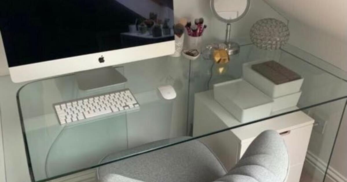 john lewis glass computer desk