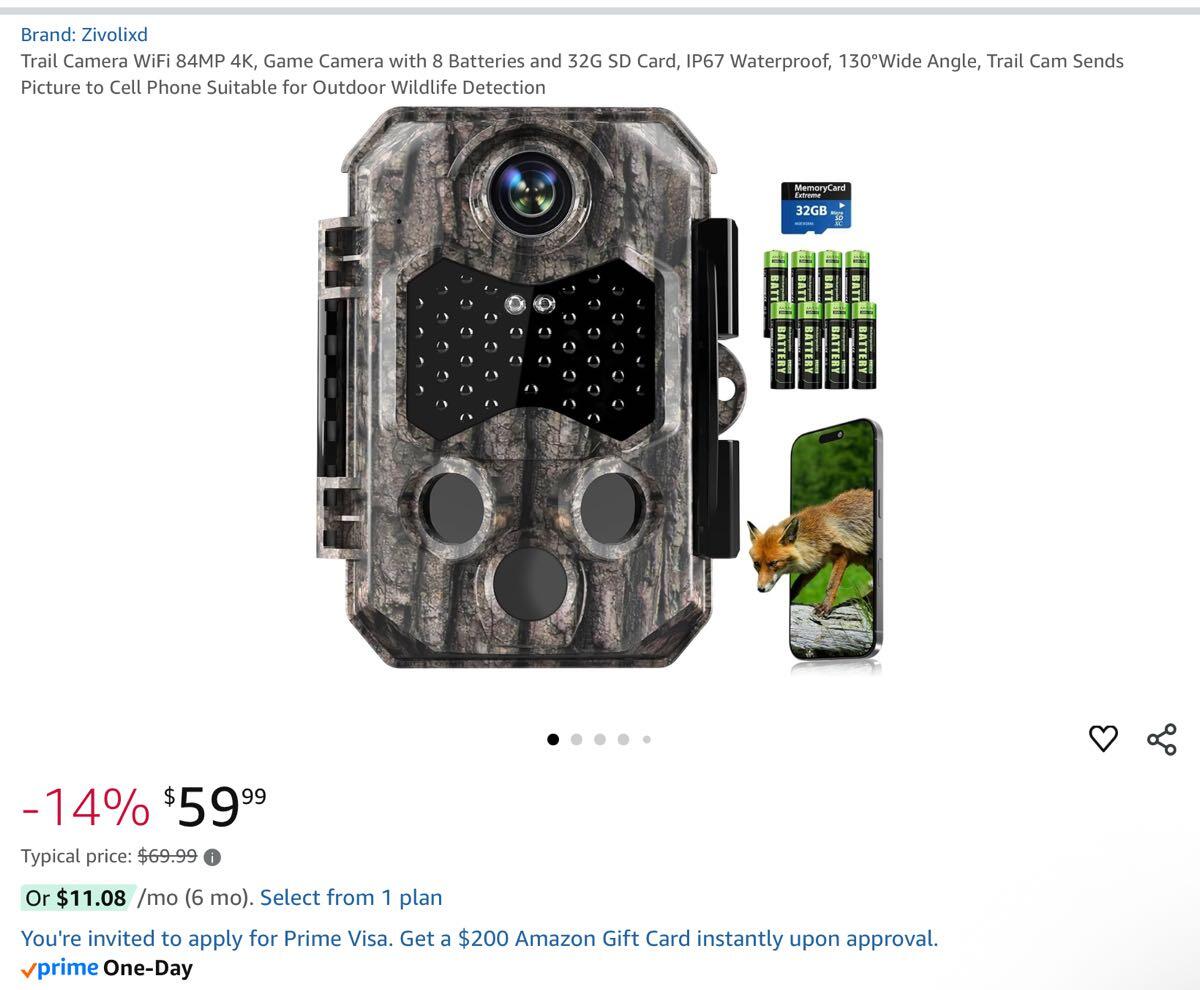Trail Cam That Connects To Phone Usogood 4K WiFi Trail Camera 48MP