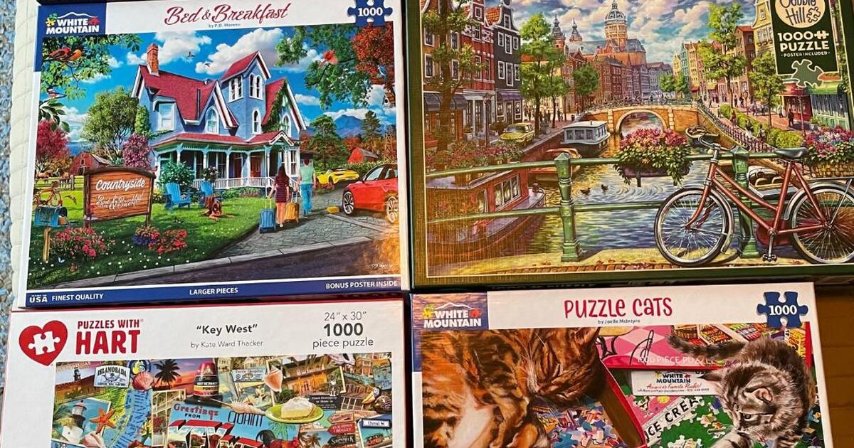 6 Quality 1000 Piece Puzzles All Six for 45 for 45 in