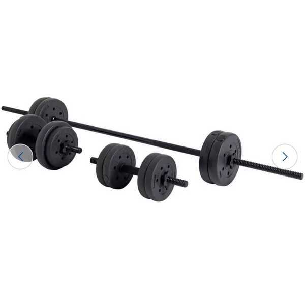 Opti Vinyl Barbell Dumbbell Set 25kg For 100 In London Engl For Sale Free Nextdoor