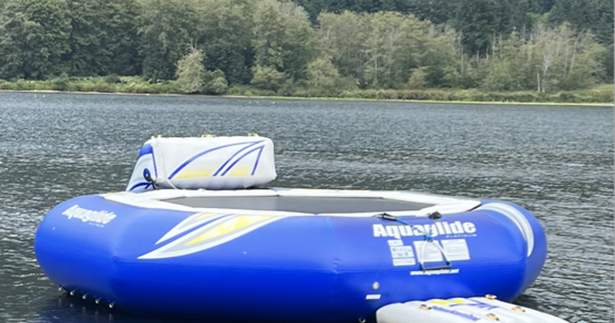 Aquaglide Water Trampoline with Slide for 500 in Bellingham, WA