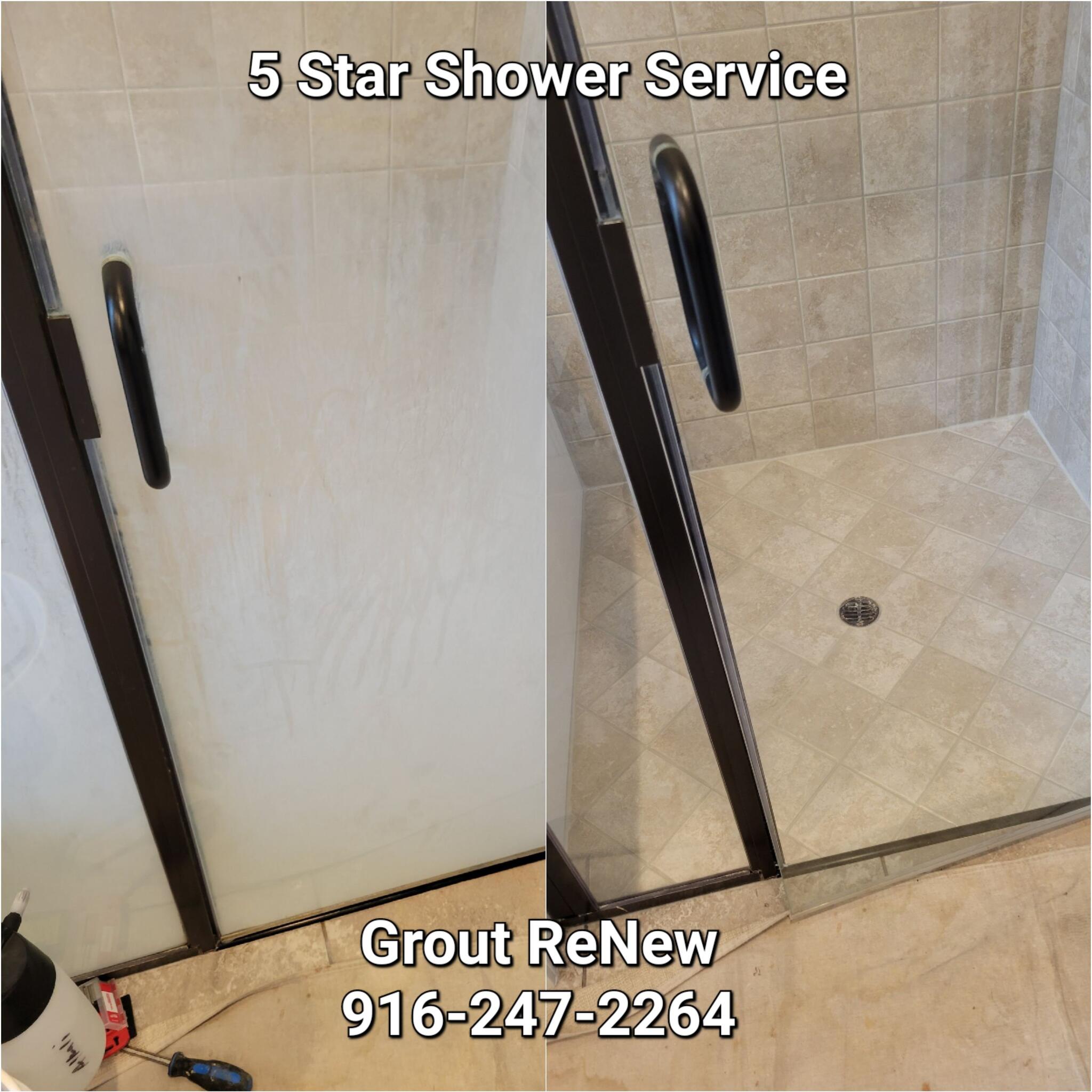 Bathroom Shower Tile & Grout Cleaning Service Roseville CA