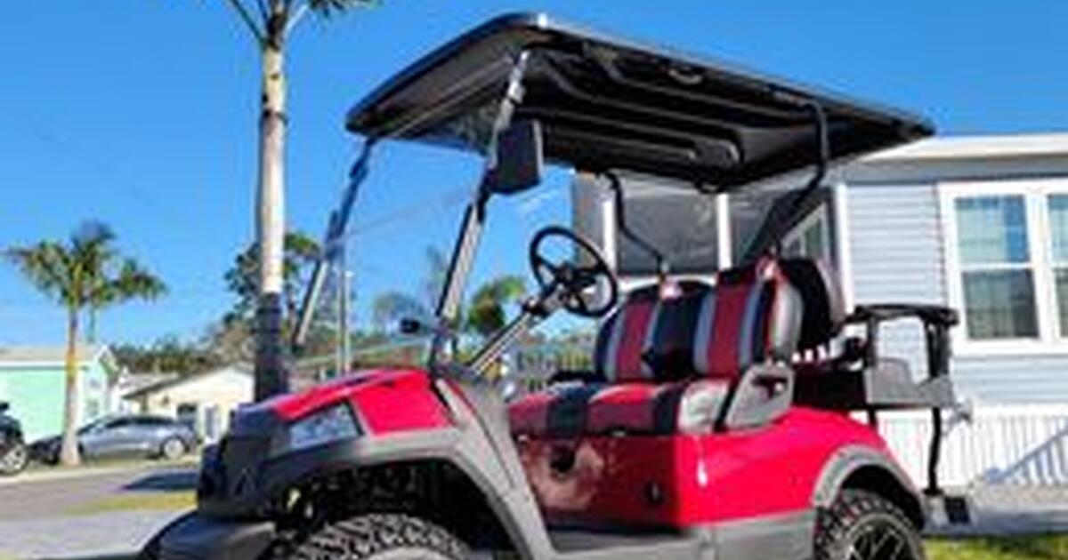 CUSTOM SS ALUMINUM GOLF CART RIMS WITH 23X10.514 TIRES AND LUG NUTS