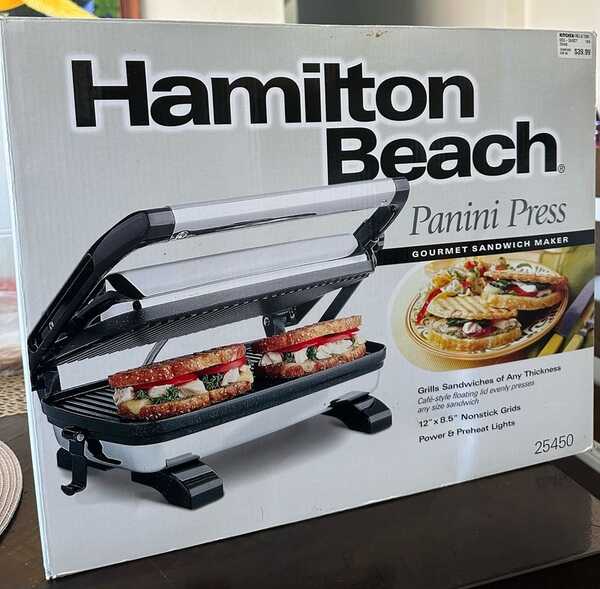 Hamilton Beach 25450 Gourmet Panini Press - For Moms
