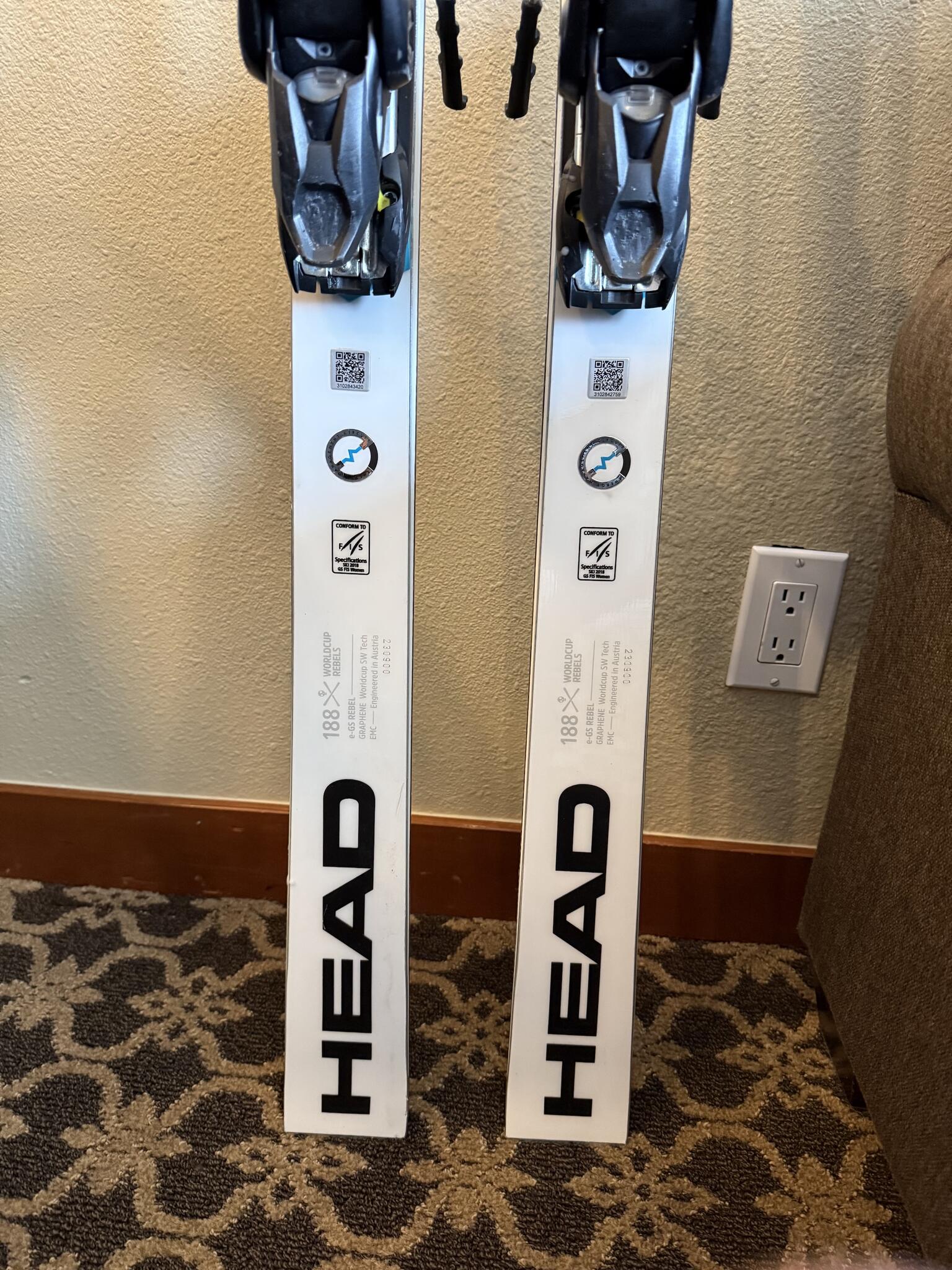2025 HEAD WCR E-GS Rebel FIS Skis 188cm For $1,100 In Olympic