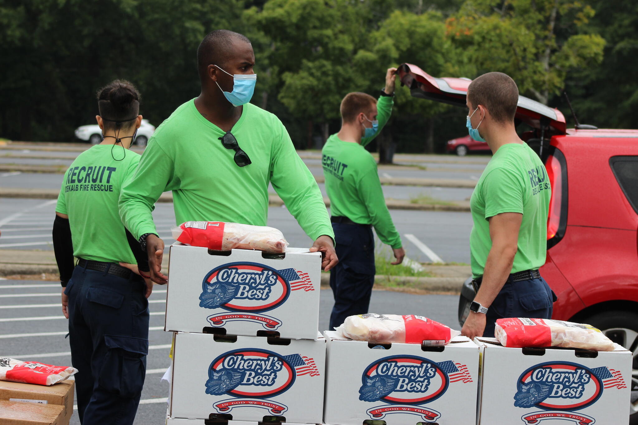 Food Distribution Saturday, April 9, 2022. (DeKalb County Police