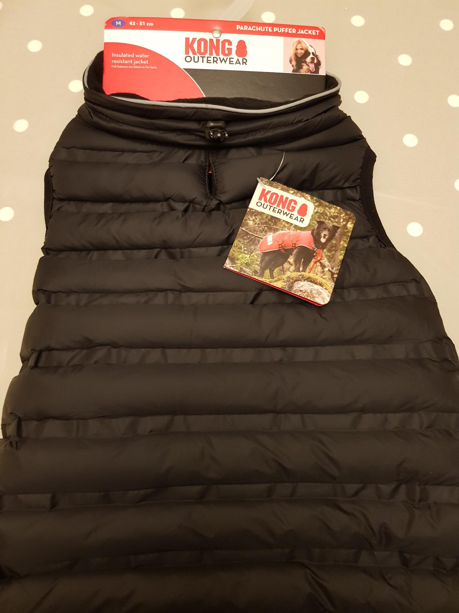 kong parachute insulated dog puffer vest