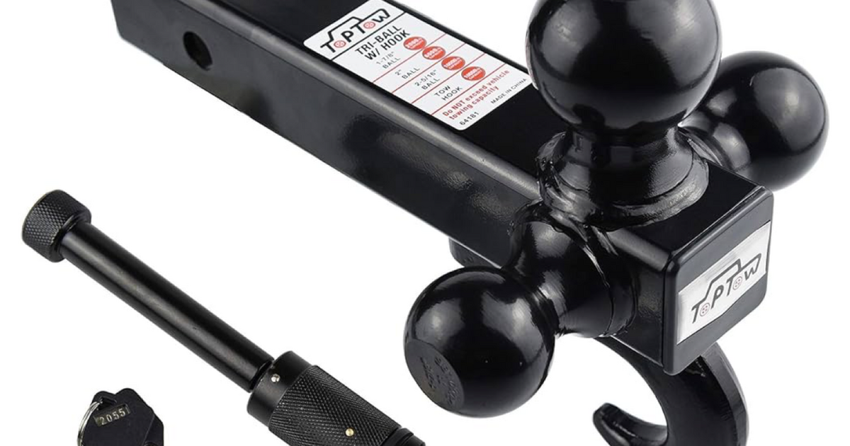 New trailer receiver hitch triple ball with lock for 40 in St