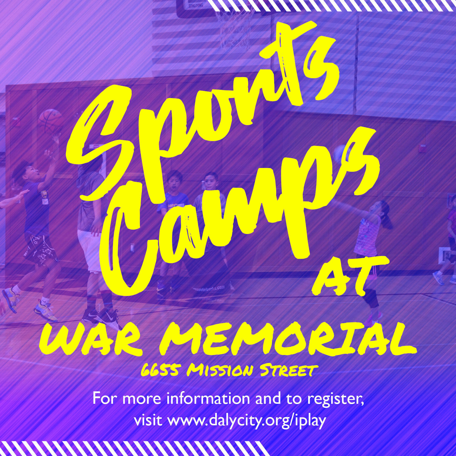 Register your child for Sports Camps at War Memorial Community Center
