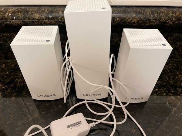 Linksys Velop Intelligent Mesh WiFi System, Tri-Band, 3-Pack White (AC2200)