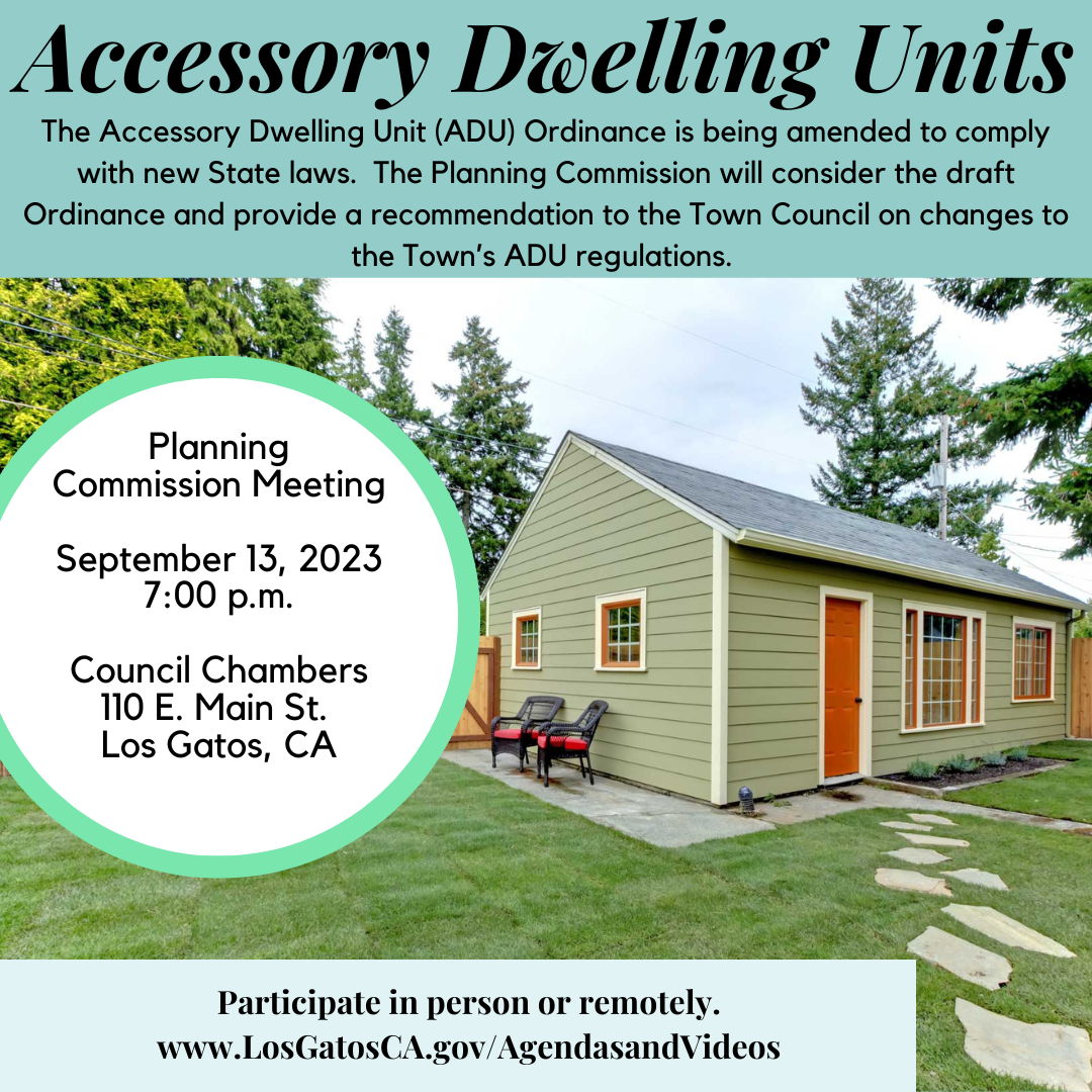 The Accessory Dwelling Unit (ADU) Ordinance is in the process of being ...