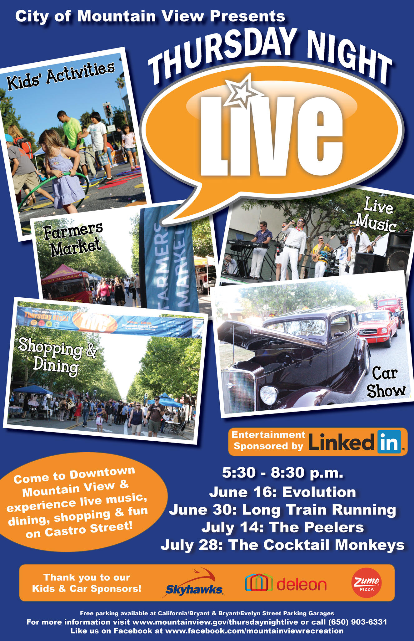 Thursday Night Live - This Thursday, June 30th! (City of Mountain View)  — Nextdoor — Nextdoor