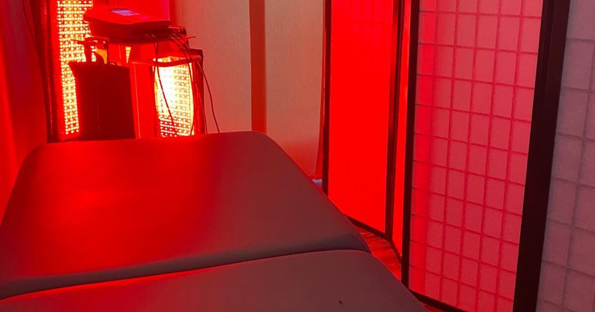 Image showcasing Good for One FREE red light therapy session for first time client. for ...