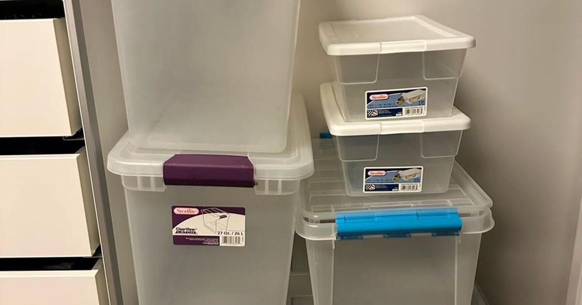 Multisized storage bins with lids for Free in San Francisco, CA For