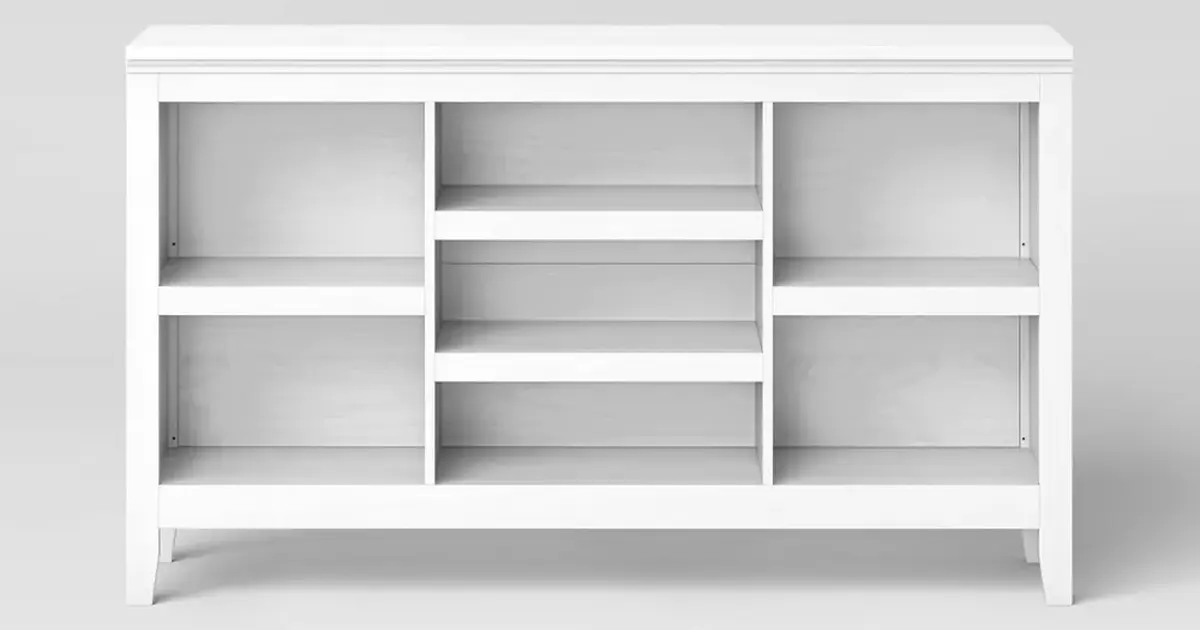 Threshold (Target) Carson Horizontal Bookcase with Adjustable Shelves