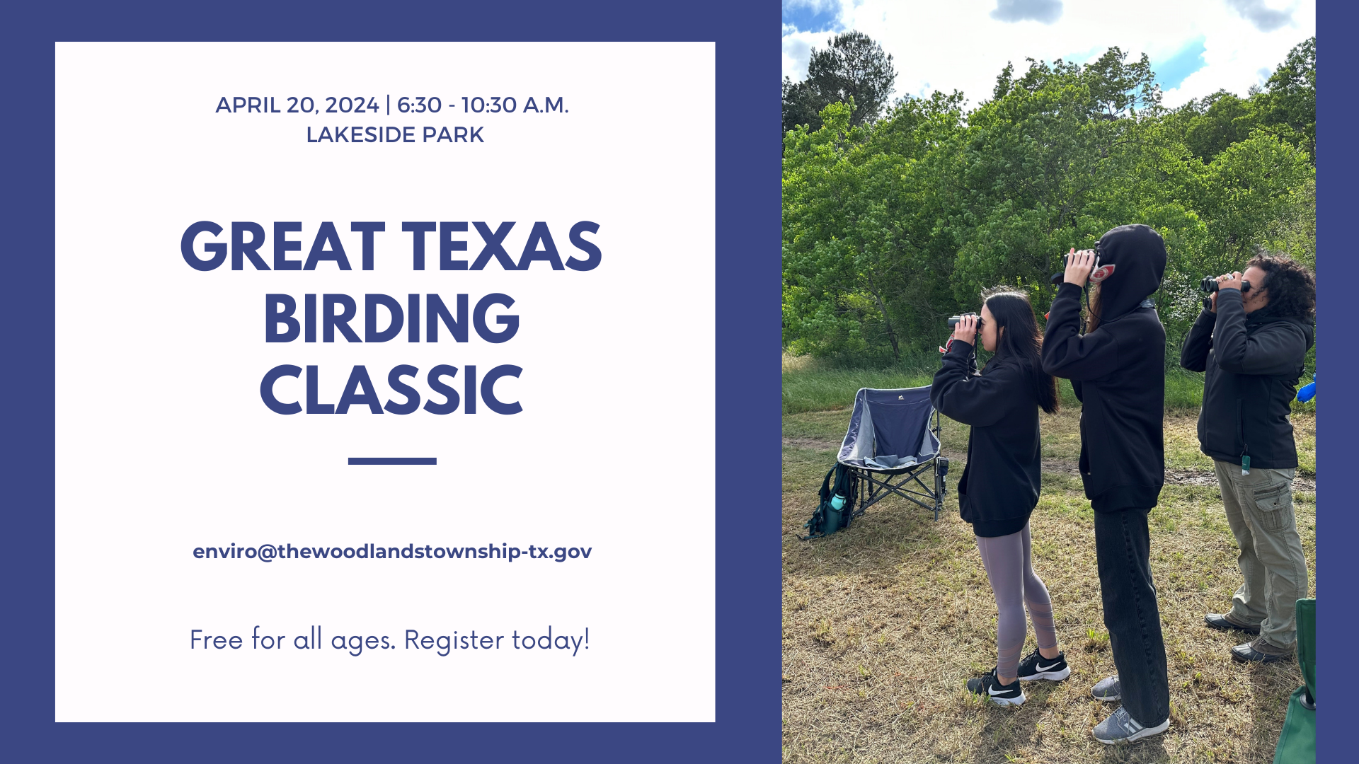 Join Us For The 2024 Great Texas Birding Classic On April 20th 2024 From 630 To 1030 A The 6062