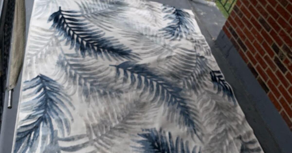 Broyhill Palau Blue & Gray Floral Outdoor/Patio Area Rug 6.3”ft x 9”ft ...