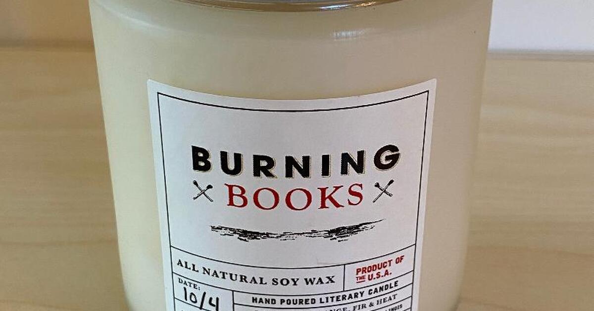 Handpoured, literarythemed candle by Hearth & Hammer BRAND NEW