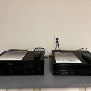 Yamaha RX-495 Receiver and Yamaha CCC 765 Compact Disk Player