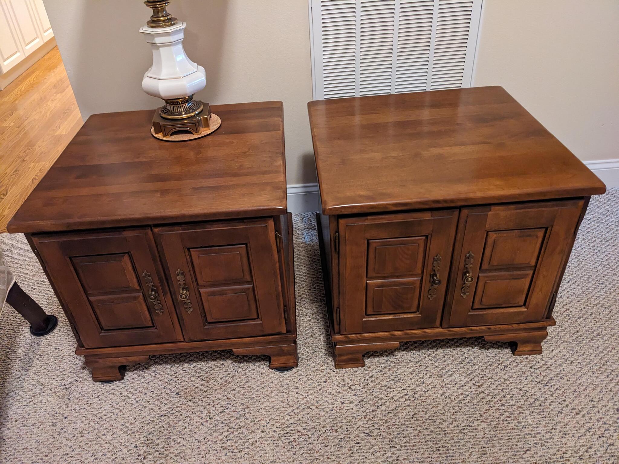 Solid wood end tables for 100 in Anderson, SC For Sale & Free — Nextdoor