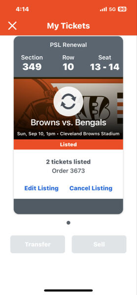 bengals tickets for sale