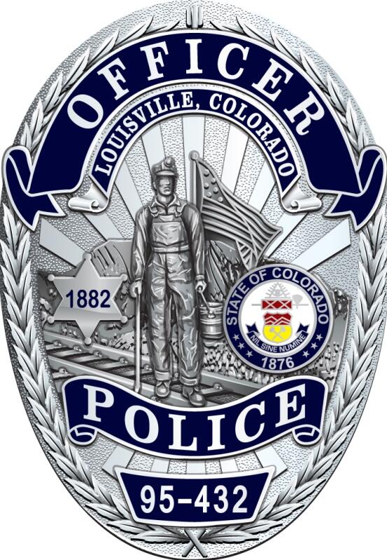 Personalized Louisville Kentucky Police Badge with Your Rank and Number -  PG101437