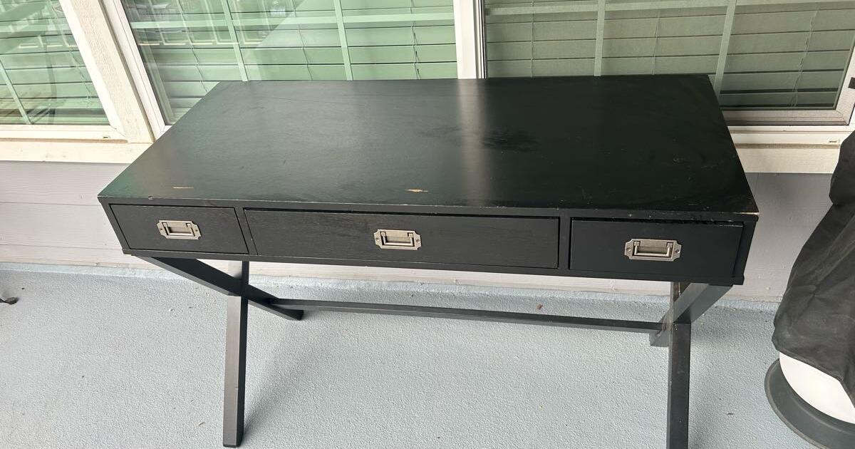 Couch , black desk, dresser with no drawers for Free in Newport Beach