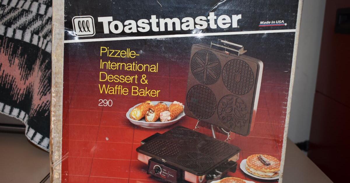 toastmaster pizzelle international cookie maker