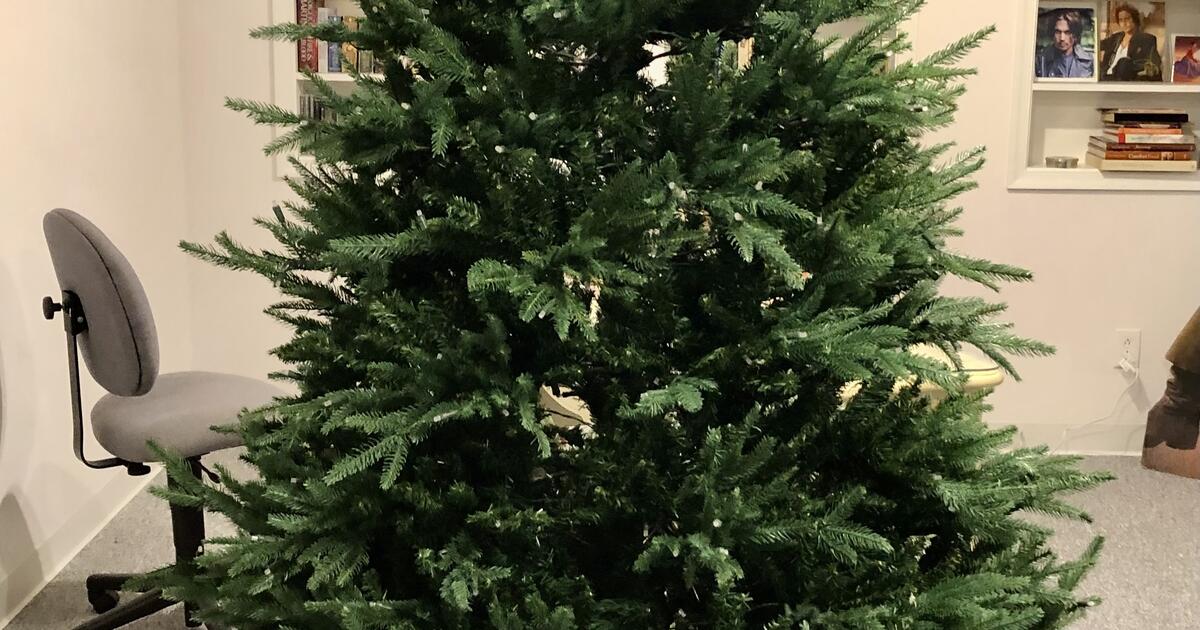 7.5' Faux Norway Spruce Christmas Tree for 50 in Lutherville Timonium