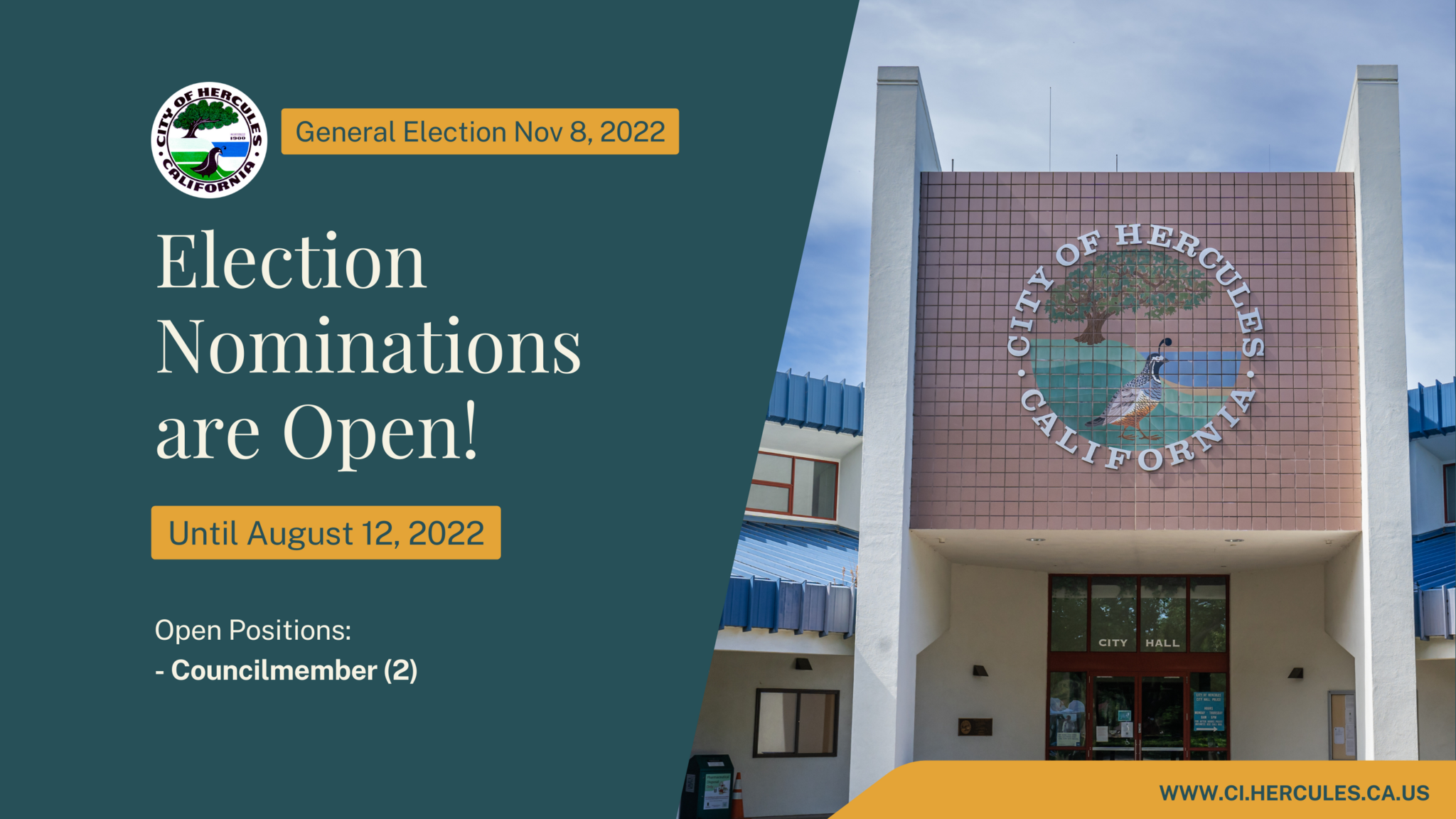 Election Nominations Are Open For The November 2022 General Municipal ...