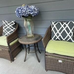 Wicker Patio Set with Cushions