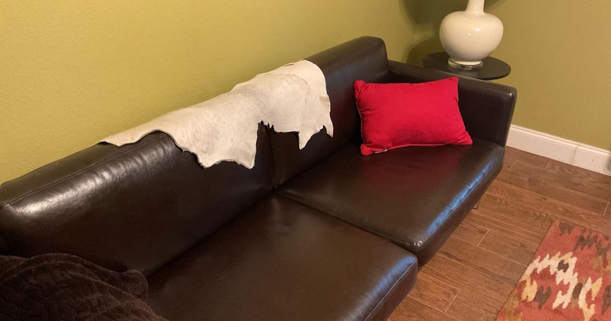 IKEA leather couch for 100 in Frisco, TX Finds — Nextdoor