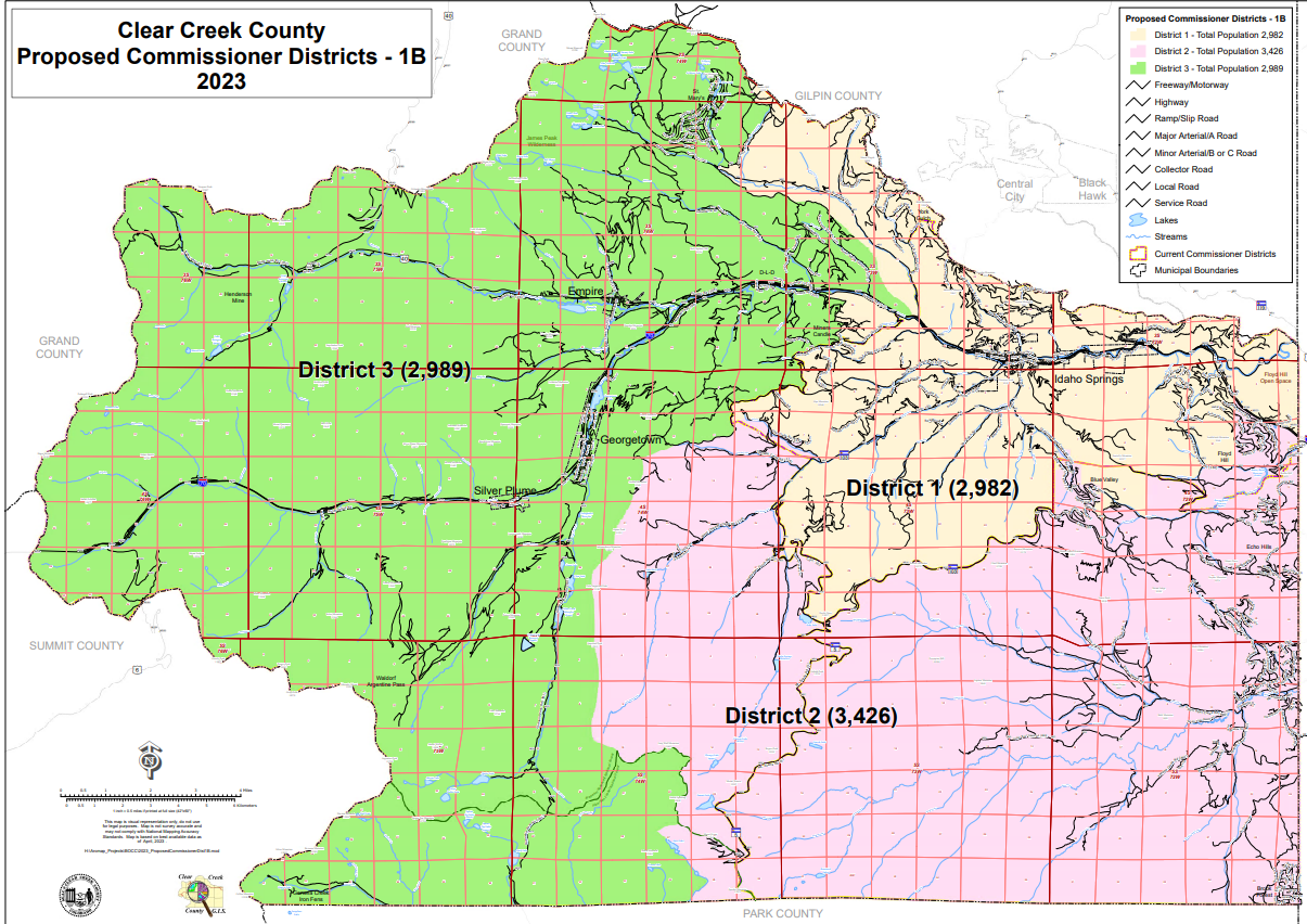 COMMISSIONER REDISTRICTING: The Clear Creek County Mapping Department ...