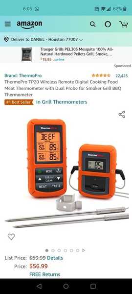 ThermoPro TP20S Wireless Remote Digital Cooking Food Meat Thermometer BBQ  Grill