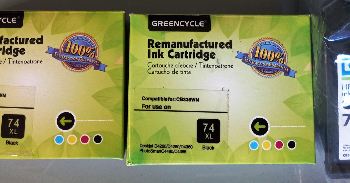 3 HP BLACK INK CARTRIDGES, FULL. for 10 in Canton, MI For Sale