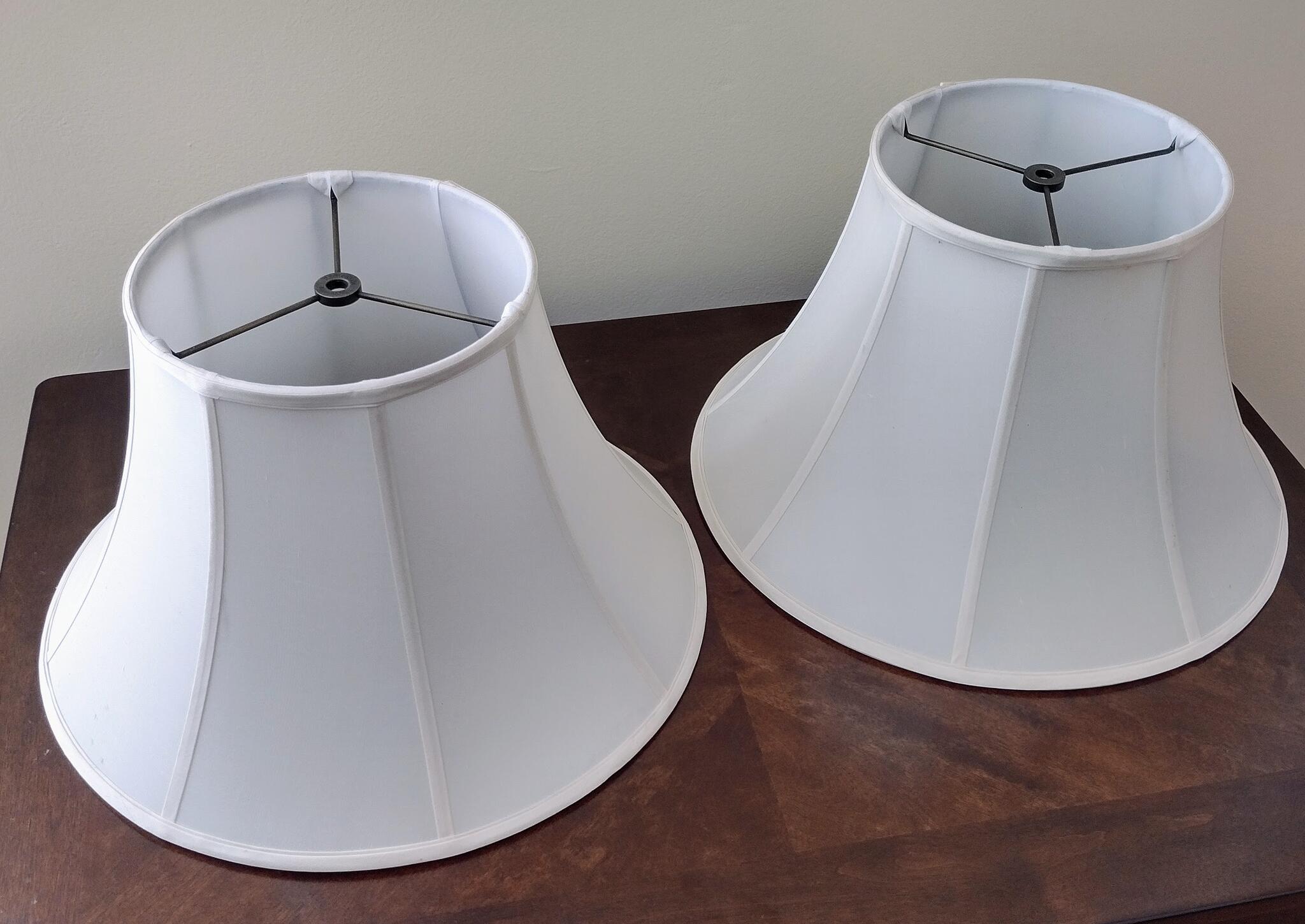 RH Restoration Hardware Silk Lampshades Priced Separately for 25 in Raleigh, NC For Sale