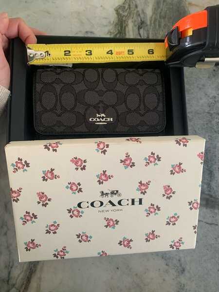Shop COACH Monogram Jacquard & Leather Bi-Fold Wallet