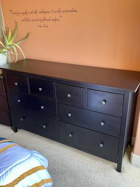 ikea hemnes dresser black brown HEMNES 8-drawer dresser, black-brown, 63x373/4"