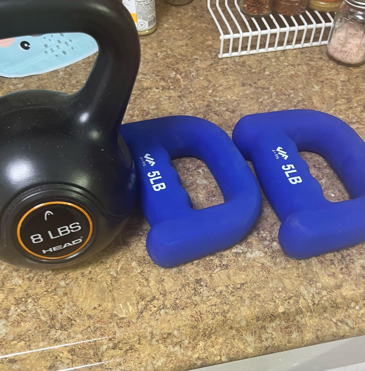 Kettlebell and weights