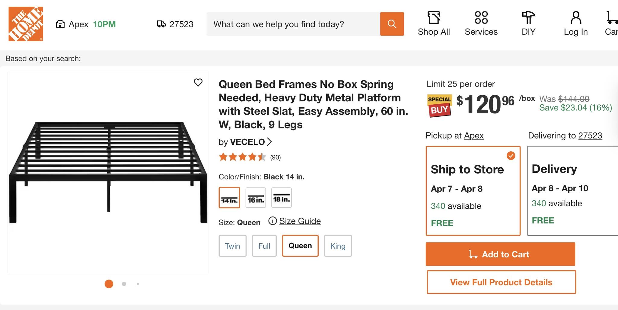 Queen Bed Frame
