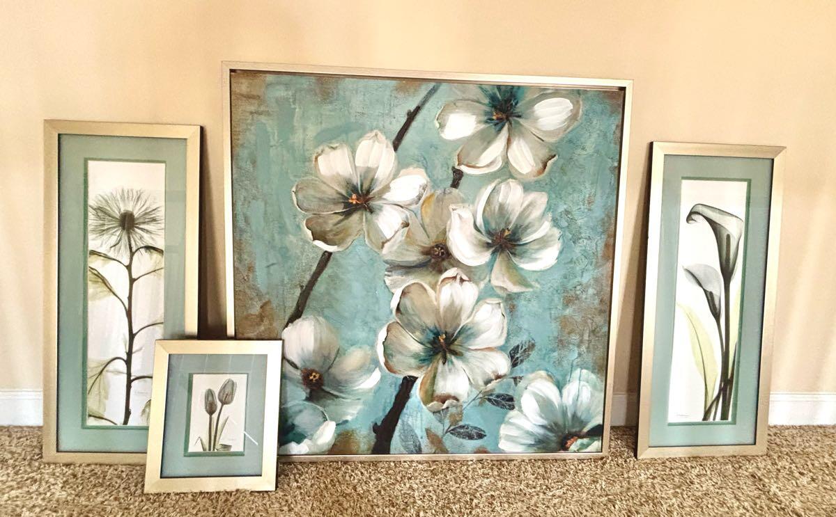 Floral Wall Art Set