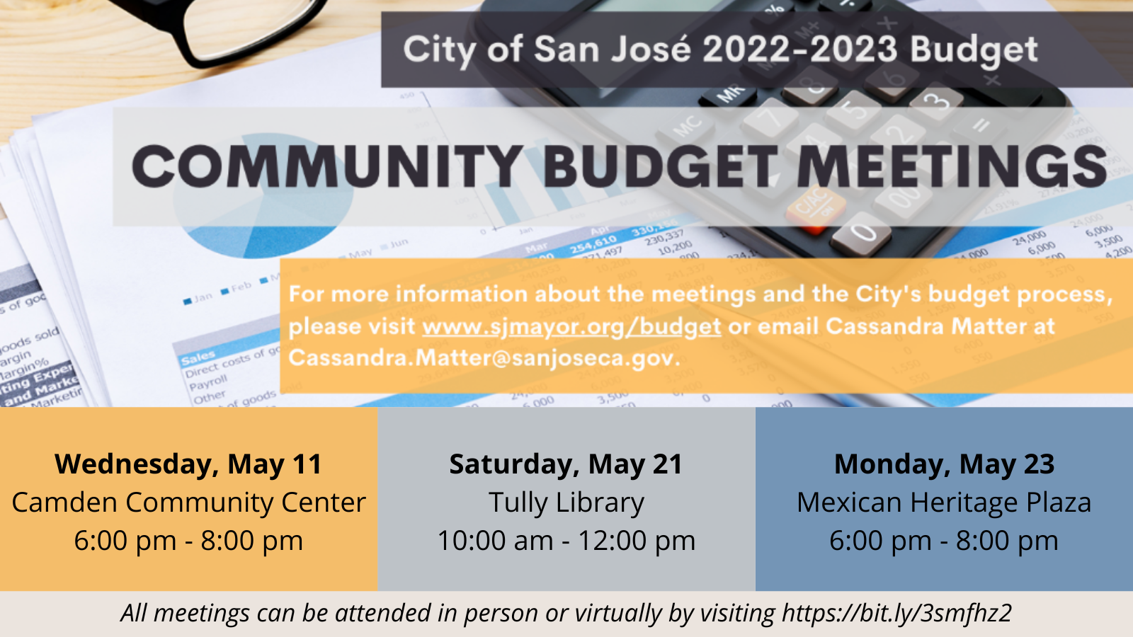 Community Budget Meetings are here! (San José City Council) — Nextdoor ...