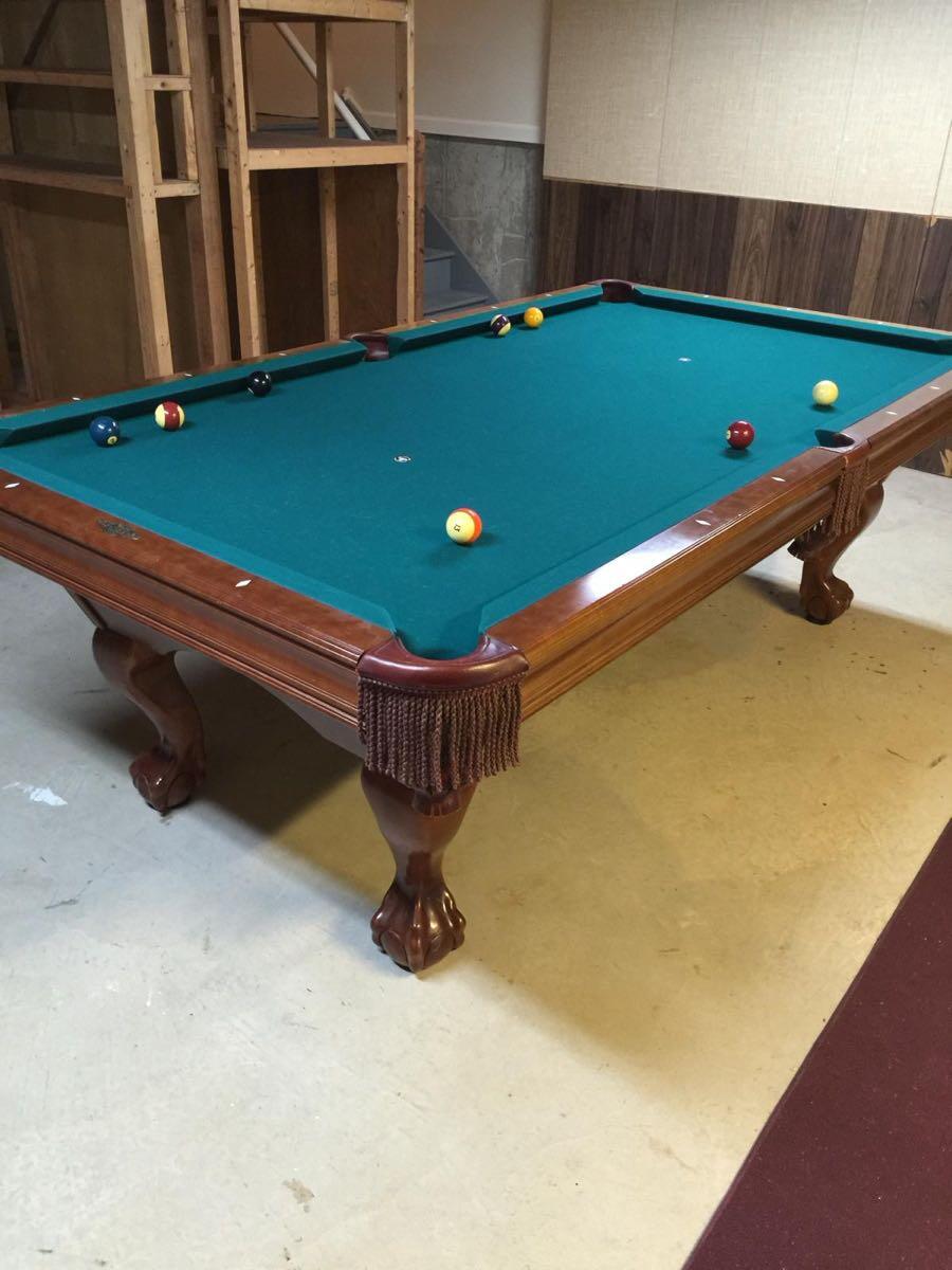 Authentic Brunswick 8 feet pool table with accessories for $700 in ...