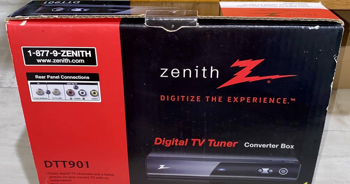 Zenith Digital TV Tuner Converter Box Model DTT901 — NEW! for 45 in