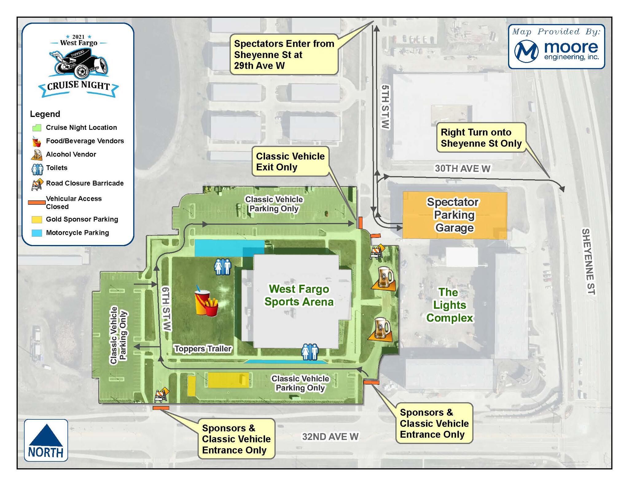 west fargo cruise night schedule