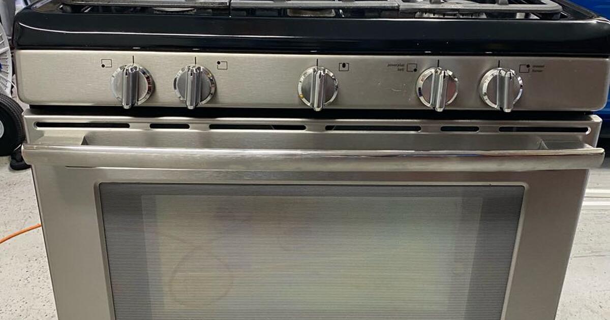 Frigidaire Professional stainless steel propane gas stove. Can be