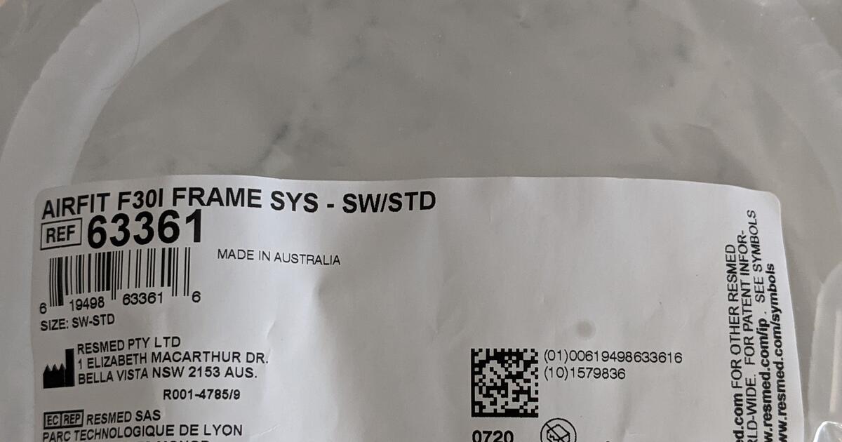 CPAP MASKS RESMED AIRFIT F30I for 35 in Winston Salem, NC For Sale