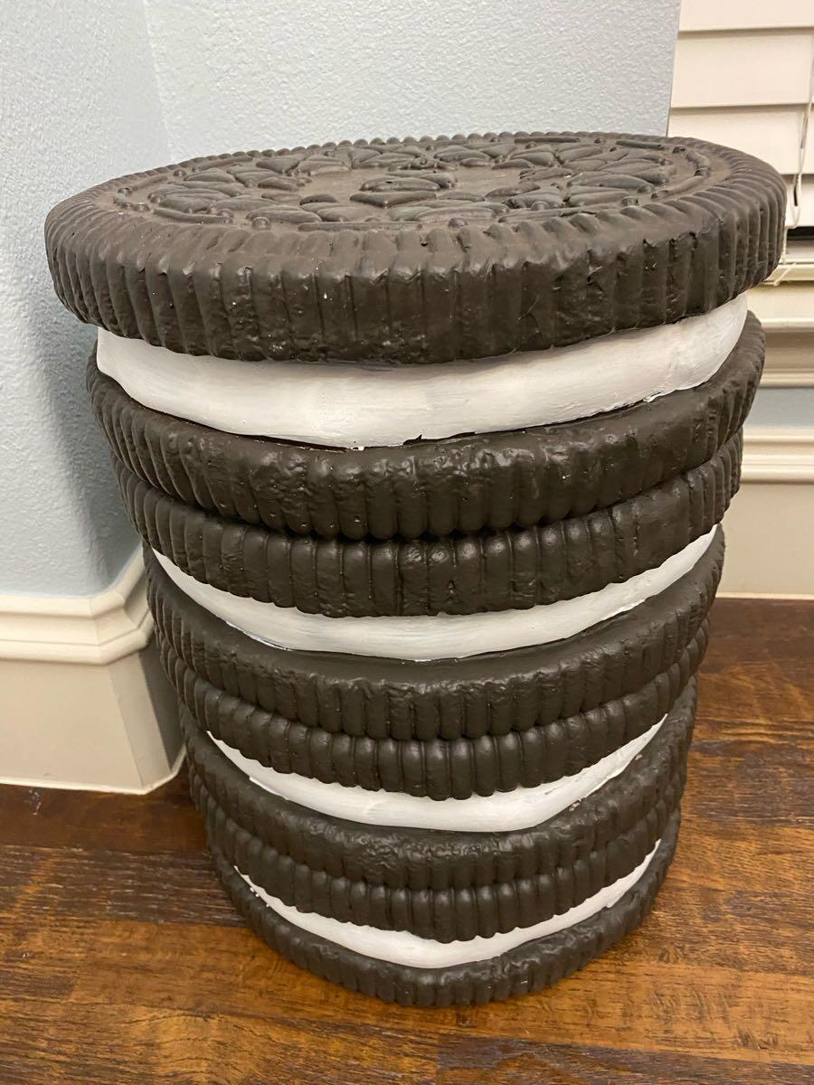 New Oreo Cookie Stool/Side Table Tik Tok For $100 In Frisco, TX | For ...